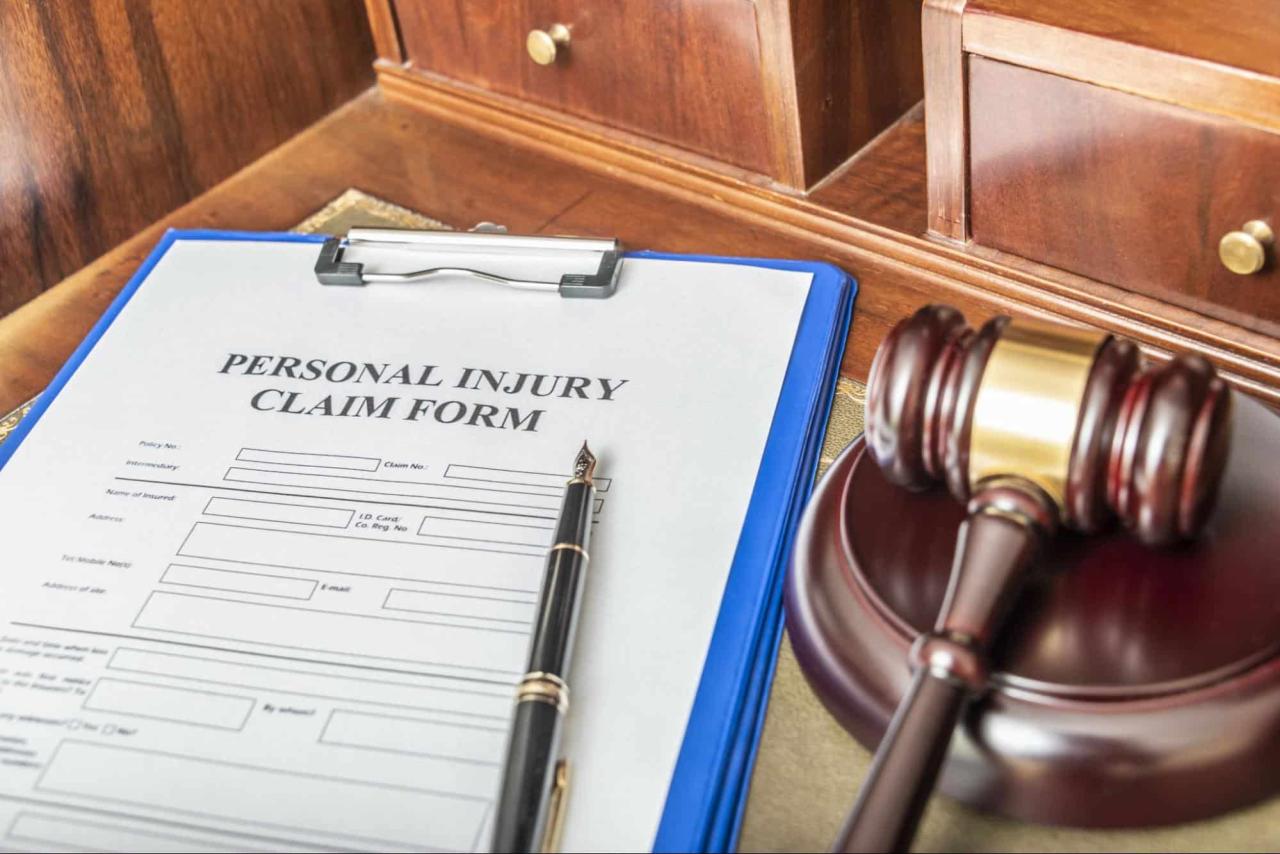 Personal injury compensation claim