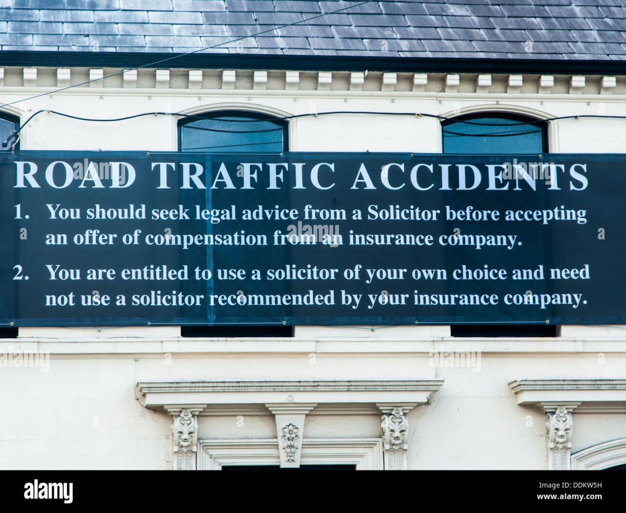 Advertisement supporting the use of solicitors in Road Traffic Accident ... Advertisement supporting the use of solicitors in Road Traffic Accident ...